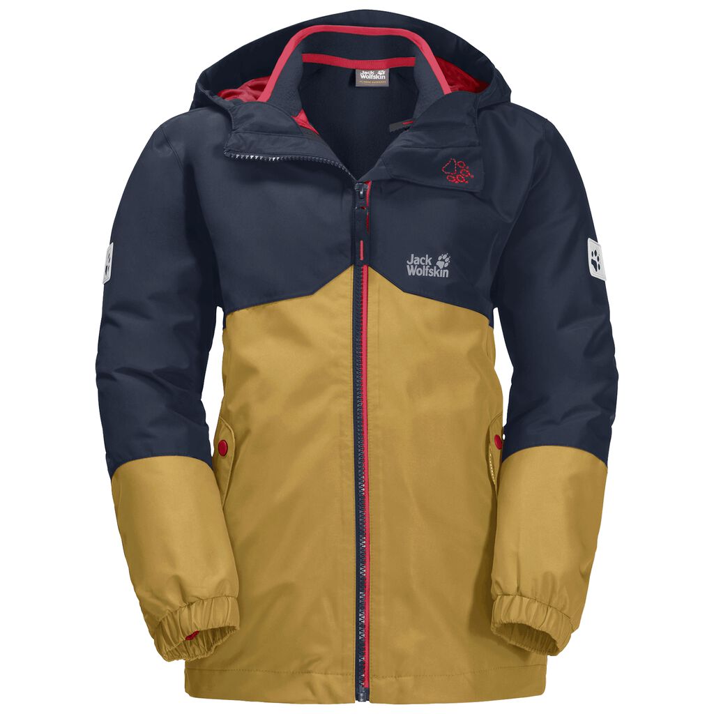 Jack Wolfskin B ICELAND μπουφαν 3 σε 1 παιδικά χρυσο χρωμα | GR9034176